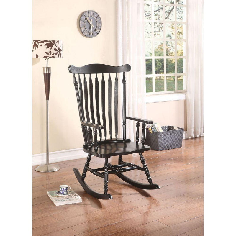 Acme Furniture Kloris Rocking Wood Chair 59211 IMAGE 2