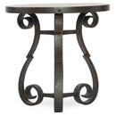  Hooker Furniture 5960-80113-MTL Luckenbach Metal and Stone End Table IMAGE 1