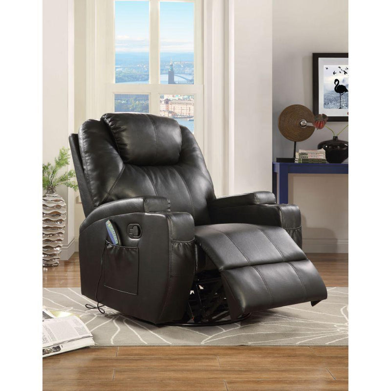 Acme Furniture Waterlily Swivel Polyurethane Recliner 59277 IMAGE 2