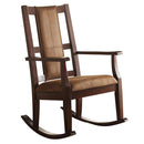 Acme Furniture Butsea 59378 Rocking Chair - Brown & Espresso IMAGE 2