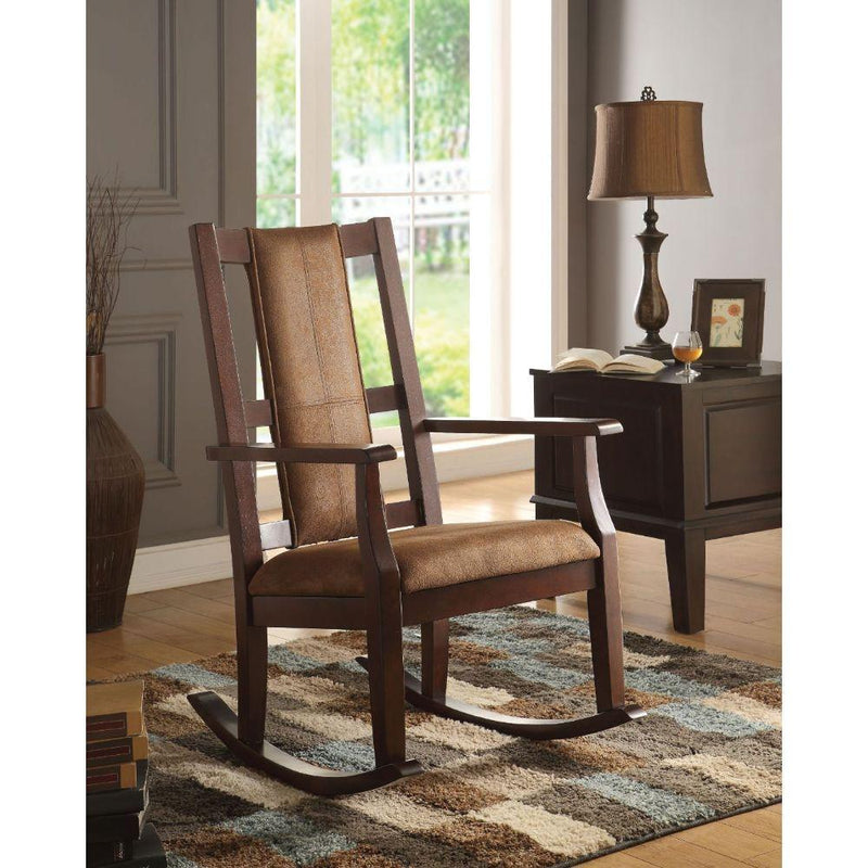 Acme Furniture Butsea Rocking Wood Chair 59378 IMAGE 2