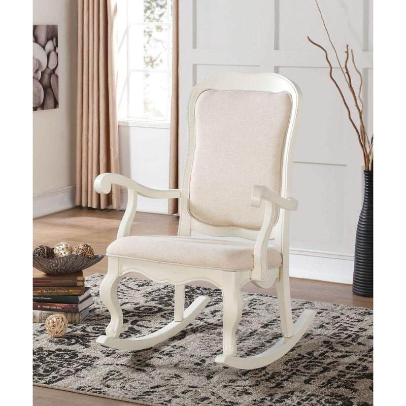 Acme Furniture Sharan Rocking Wood Chair 59388 IMAGE 2
