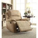 Acme Furniture Bina 59526 Recliner - Light Brown IMAGE 2