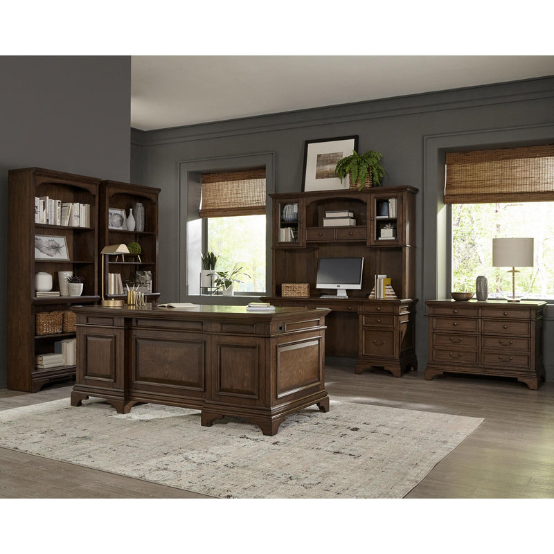  Coaster Furniture Hartshill 881281 72-inch 7-Drawer Executive Desk - Burnished Oak IMAGE 9