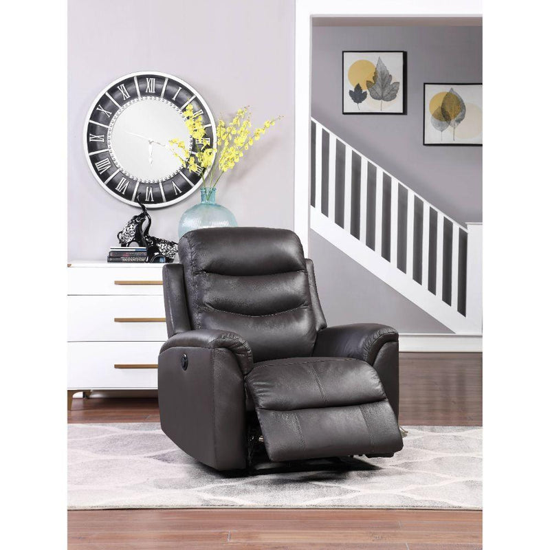 Acme Furniture Ava Power Leather Recliner 59693 IMAGE 7