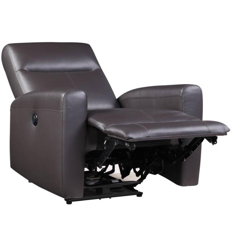 Acme Furniture Blane Power Leather Match Recliner 59773 IMAGE 4