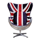 Acme Furniture Brancaster 59835 British Flag Accent Chair with Swivel IMAGE 3