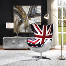 Acme Furniture Brancaster 59835 British Flag Accent Chair with Swivel IMAGE 6