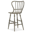 Hooker Furniture 5805-75361-96 Ciao Bella Spindle Back Bar Stool-Speckled Gray IMAGE 2