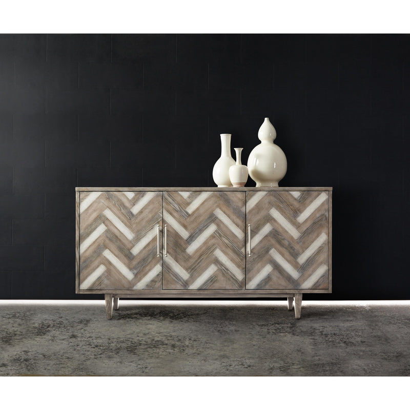 Hooker Furniture 638-85389-MWD Melange Natural Beauty Credenza IMAGE 3