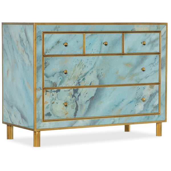 Hooker Furniture 638-85525-00 Melange Sorrell Five-Drawer Chest IMAGE 1
