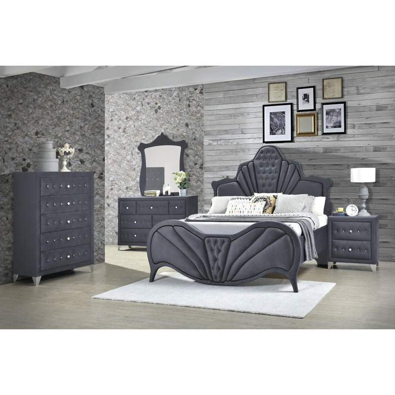 Acme Furniture Dante Queen Upholstered Panel Bed 24230Q IMAGE 2
