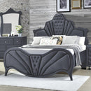 Acme Furniture Dante 24227EK King Bed - Grey IMAGE 1