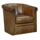 Hooker Furniture CC388-SW-083 Axton Swivel Leather Club Chair IMAGE 1
