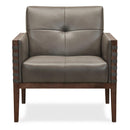 Hooker Furniture CC401-095 Carverdale Leather Club Chair withWood Frame IMAGE 2