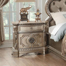 Acme Furniture Northville 26934 Nightstand with Marble Top IMAGE 2