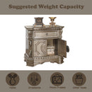 Acme Furniture Northville 26935 Nightstand with Wooden Top IMAGE 4