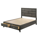 Acme Furniture Valdemar 27060Q Queen Panel Bed with Storage IMAGE 1