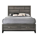 Acme Furniture Valdemar 27057EK King Panel Bed with Storage IMAGE 2