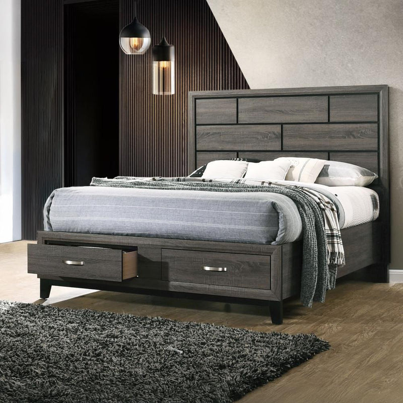 Acme Furniture Valdemar 27057EK EK Bed with Storage IMAGE 5