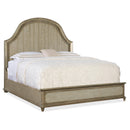 Hooker Furniture 6025-90266-83 Alfresco Lauro King Panel Bed with Metal IMAGE 1