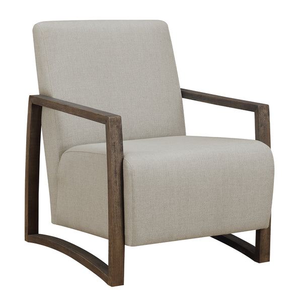  Elements International Furman UFM1441100E Accent Chair - Linen IMAGE 1