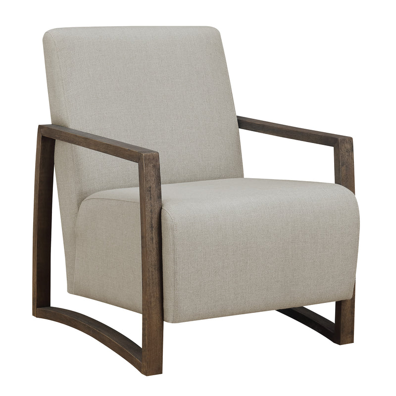  Elements International Furman UFM1441100E Accent Chair - Linen IMAGE 1