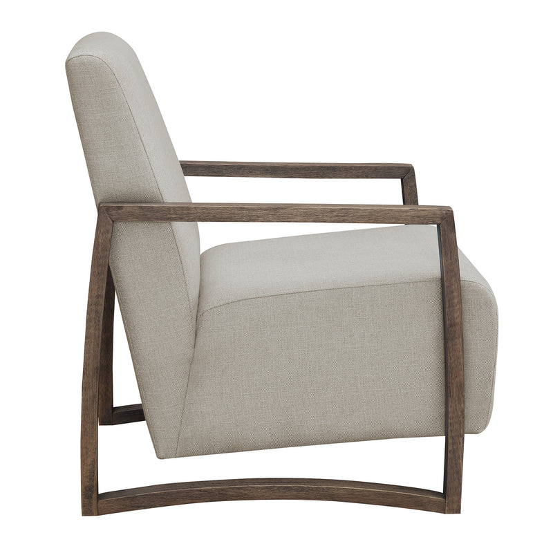 Elements International Furman UFM1441100E Accent Chair - Linen IMAGE 3