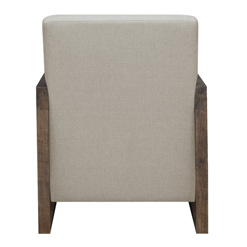  Elements International Furman UFM1441100E Accent Chair - Linen IMAGE 4