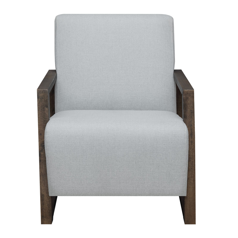  Elements International Furman UFM376100E Accent Chair - Platinum IMAGE 2
