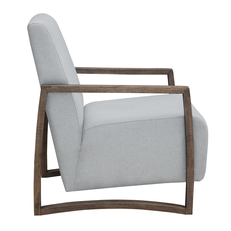  Elements International Furman UFM376100E Accent Chair - Platinum IMAGE 3