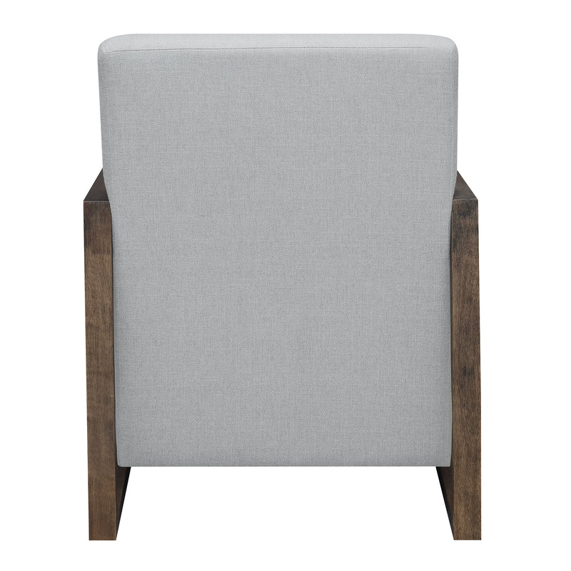  Elements International Furman UFM376100E Accent Chair - Platinum IMAGE 4