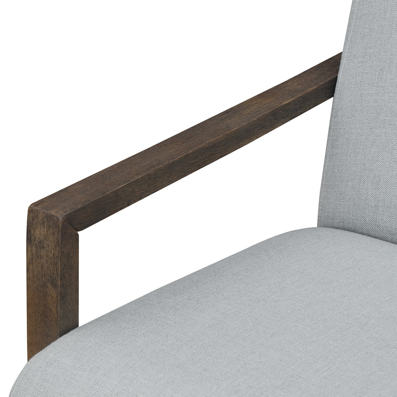 Elements International Furman UFM376100E Accent Chair - Platinum IMAGE 9