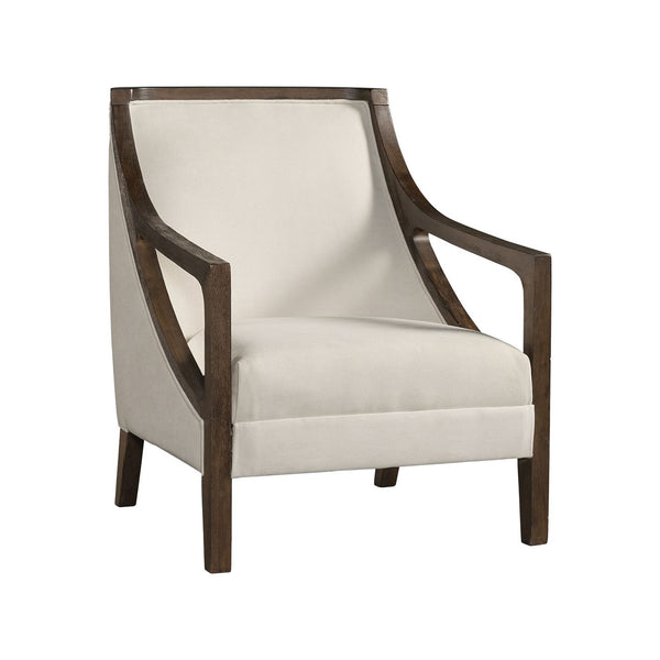  Elements International Hopkins UHK525101E Accent Chair - Natural/Espresso IMAGE 1