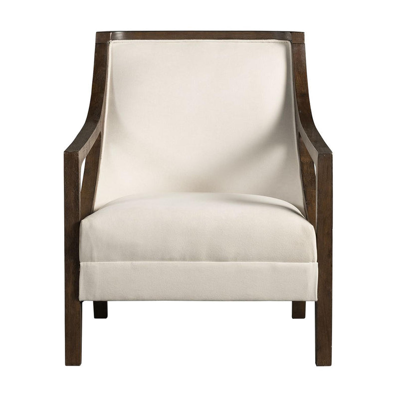  Elements International Hopkins UHK525101E Accent Chair - Natural/Espresso IMAGE 2