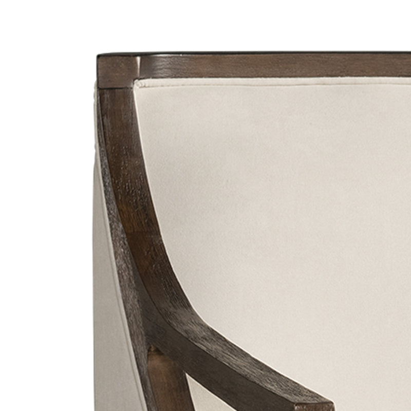  Elements International Hopkins UHK525101E Accent Chair - Natural/Espresso IMAGE 6