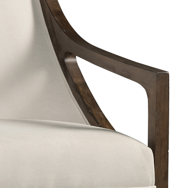  Elements International Hopkins UHK525101E Accent Chair - Natural/Espresso IMAGE 7