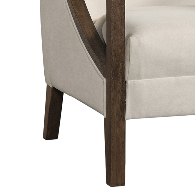  Elements International Hopkins UHK525101E Accent Chair - Natural/Espresso IMAGE 9