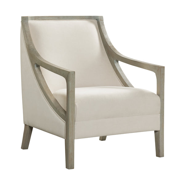  Elements International Hopkins UHK525102E Accent Chair - Natural/White Wash IMAGE 1