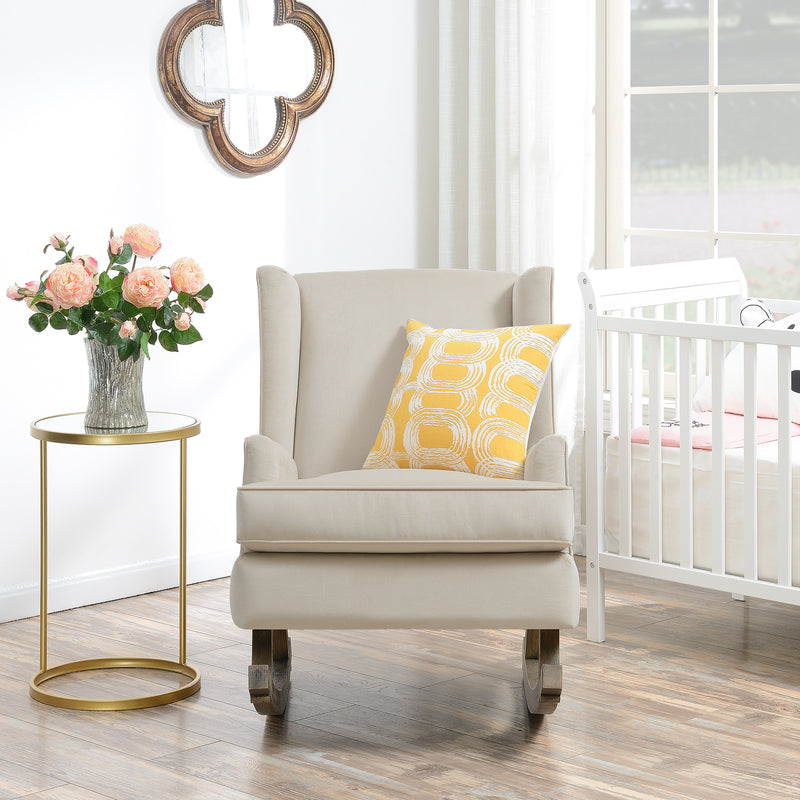  Elements International Seaside USS051101G Rocking Chair - Buckwheat IMAGE 9