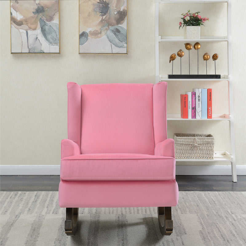  Elements International Seaside USS052101G Rocking Chair - Pink IMAGE 8