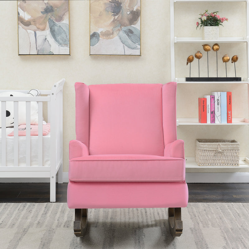  Elements International Seaside USS052101G Rocking Chair - Pink IMAGE 9