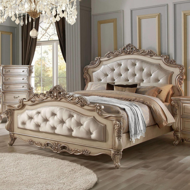 Acme Furniture Gorsedd King Upholstered Panel Bed 27437EK IMAGE 5