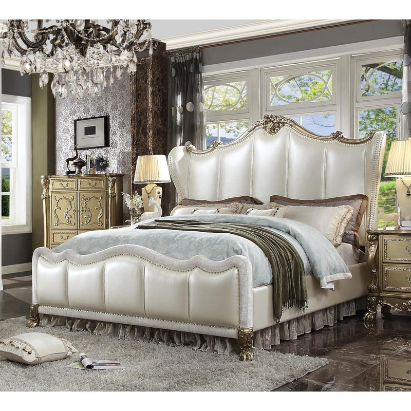 Acme Furniture Dresden II Queen Upholstered Panel Bed 27820Q IMAGE 2