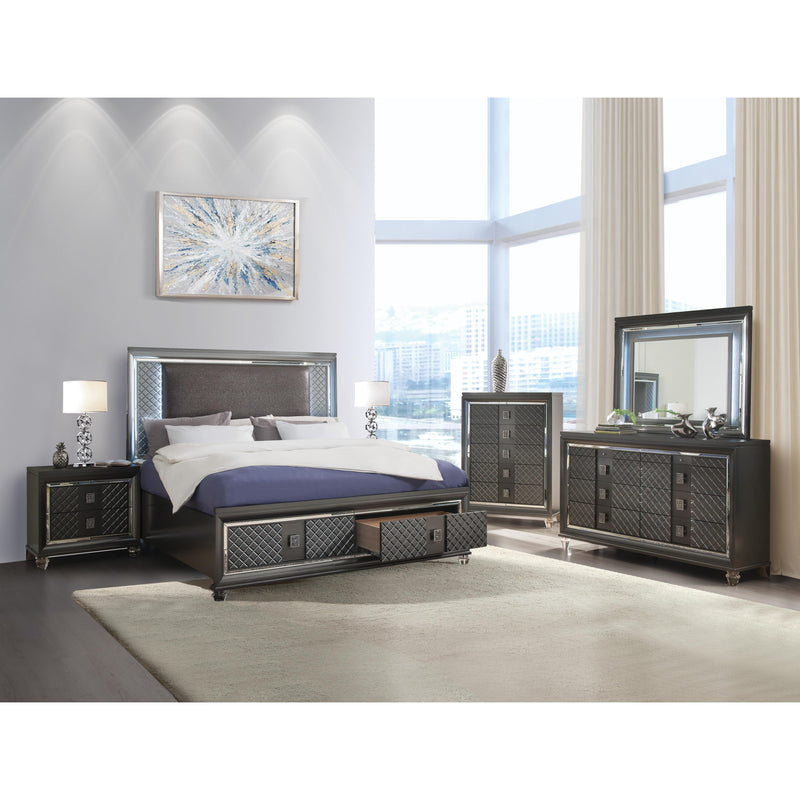 Acme Furniture Sawyer King Panel Bed with Storage 27967EK IMAGE 3