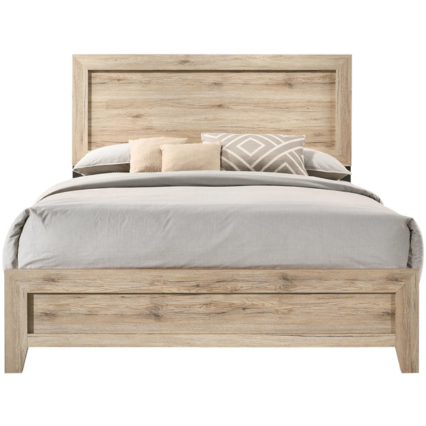 Acme Furniture Miquell King Upholstered Panel Bed 28037EK IMAGE 1
