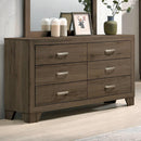 Acme Furniture Miquell 28055 Dresser - Oak IMAGE 4