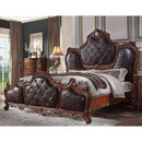 Acme Furniture Picardy 28240Q Queen Bed - PU and Cherry Oak IMAGE 2