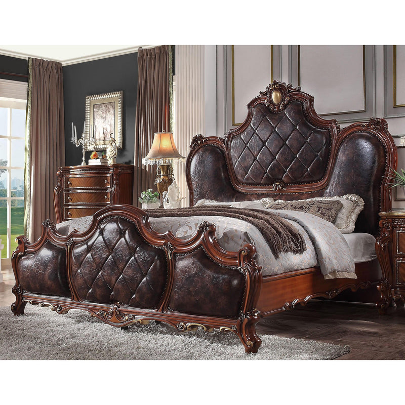 Acme Furniture Picardy Queen Upholstered Panel Bed 28240Q IMAGE 2