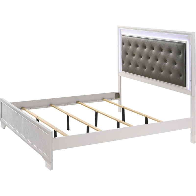 Crown Mark Lyssa King Upholstered Platform Bed B4310-K-HBFB/B4310-KQ-RAIL IMAGE 2